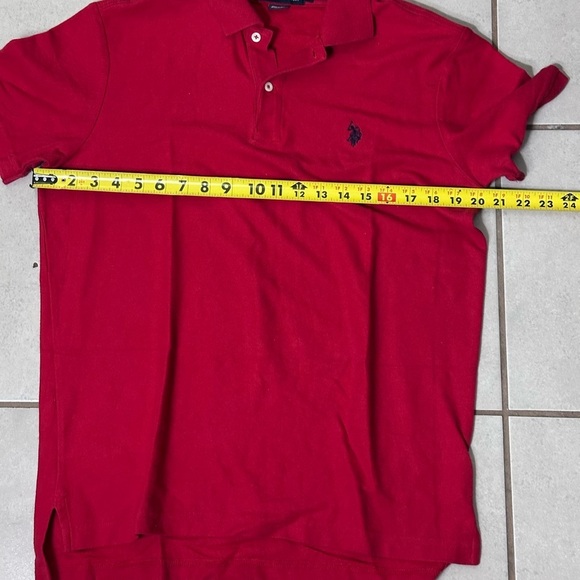 U.S. Polo Assn. Men Red‎ Polo Performance Pique Shirt Size M - Picture 6 of 6